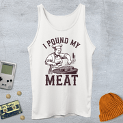 Printify Tank Top XS / White Pound Meat - Tank Top