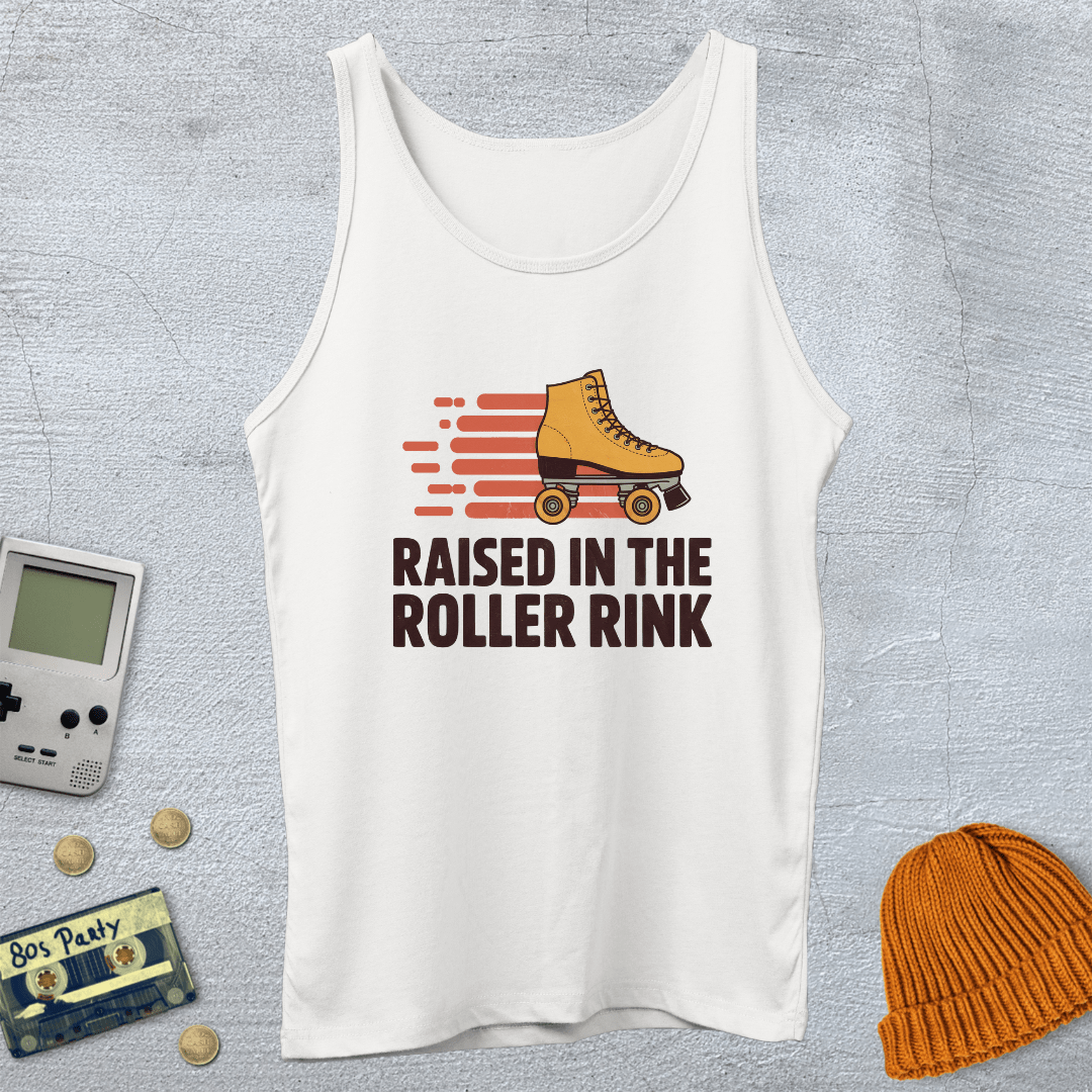 Printify Tank Top XS / White Raised in the Rink - Tank Top