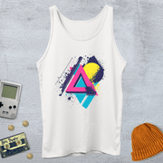 Printify Tank Top XS / White Retro Abstract - Tank Top