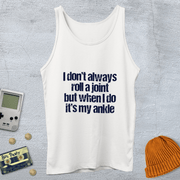 Printify Tank Top XS / White roll my ankle - Tank Top