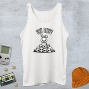 Printify Tank Top XS / White Run Away - Tank Top