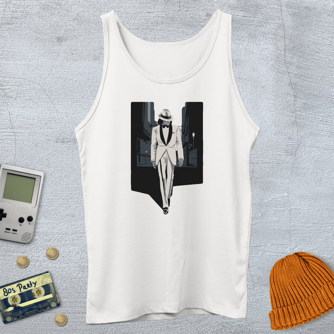 Printify Tank Top XS / White Smooth Criminal - Tank Top