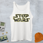 Printify Tank Top XS / White Stop Wars - Tank Top