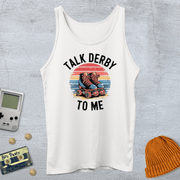 Printify Tank Top XS / White Talk Derby - Tank Top