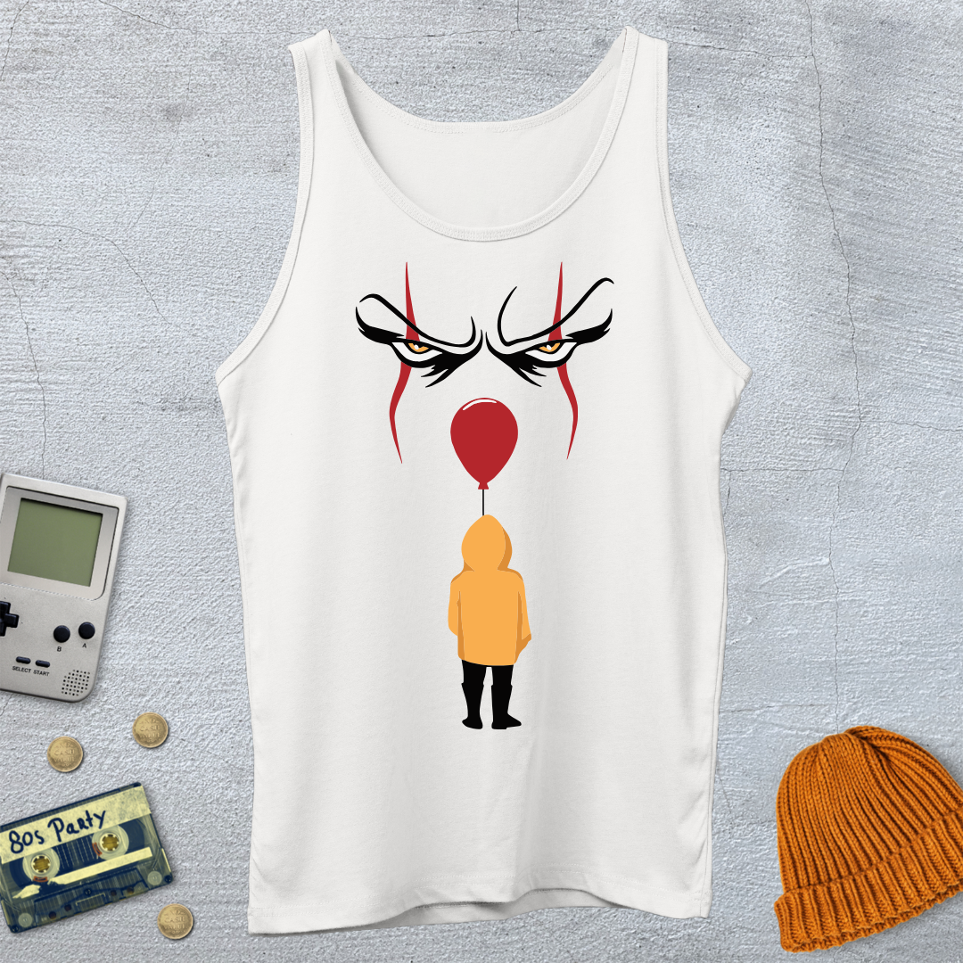 Printify Tank Top XS / White The Dancing Clown - Tank Top