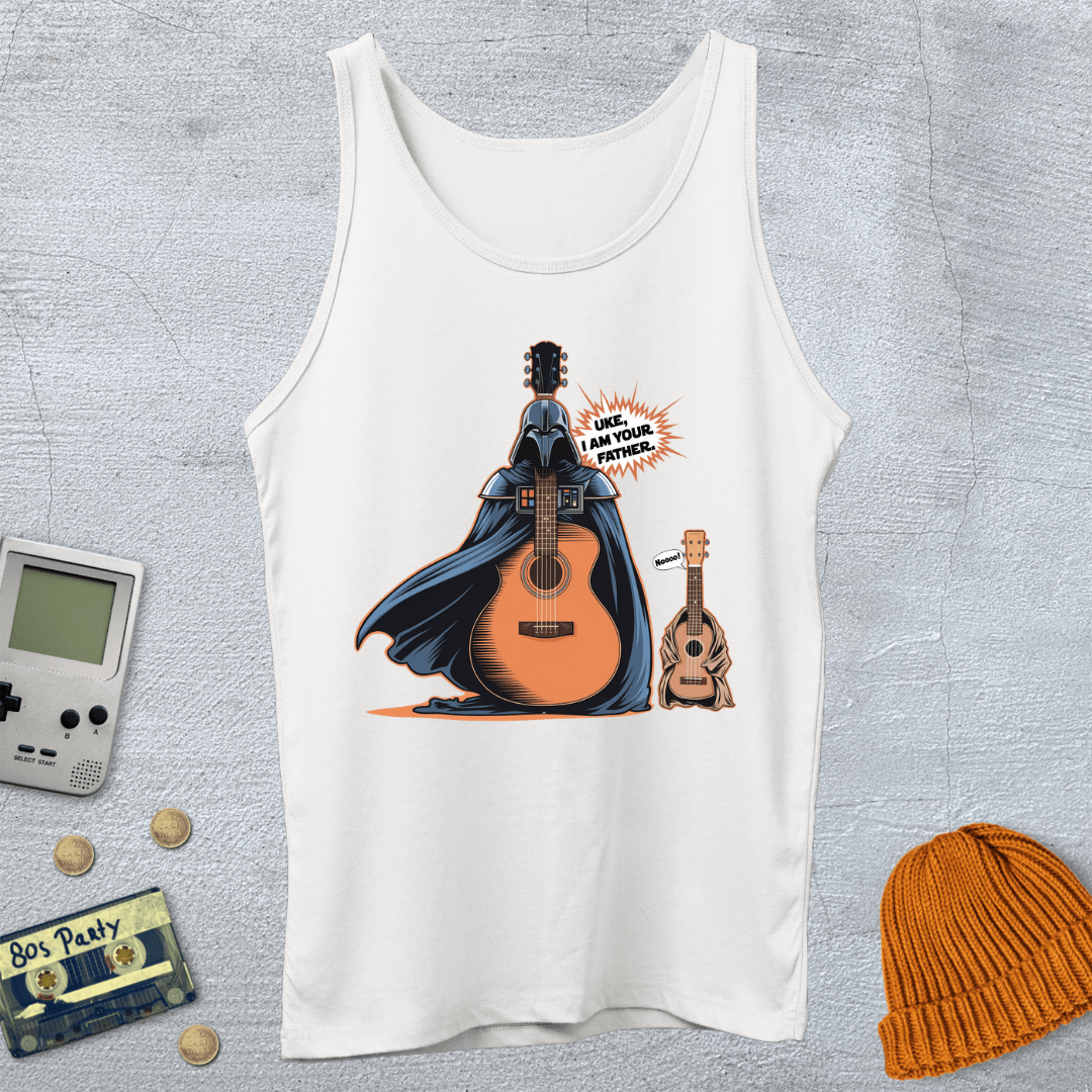 Printify Tank Top XS / White Uke I am your father - Tank Top