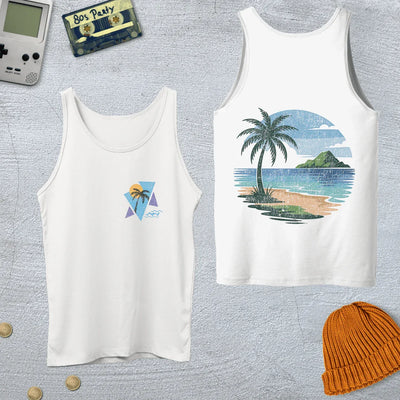 Vintage Beach Vibes - Tank Top - Throwback Paradise