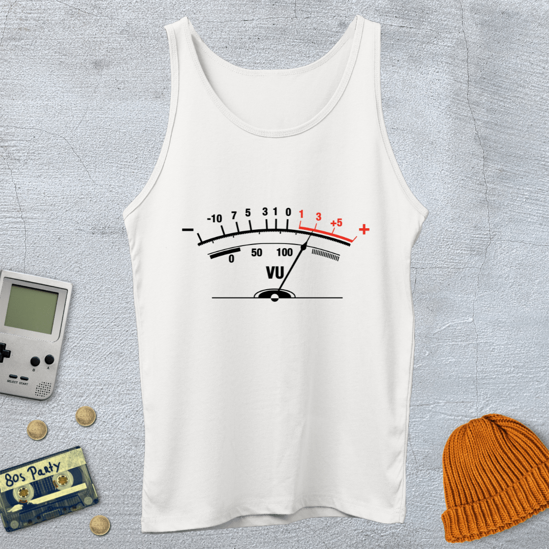 Printify Tank Top XS / White VU Meter - Tank Top