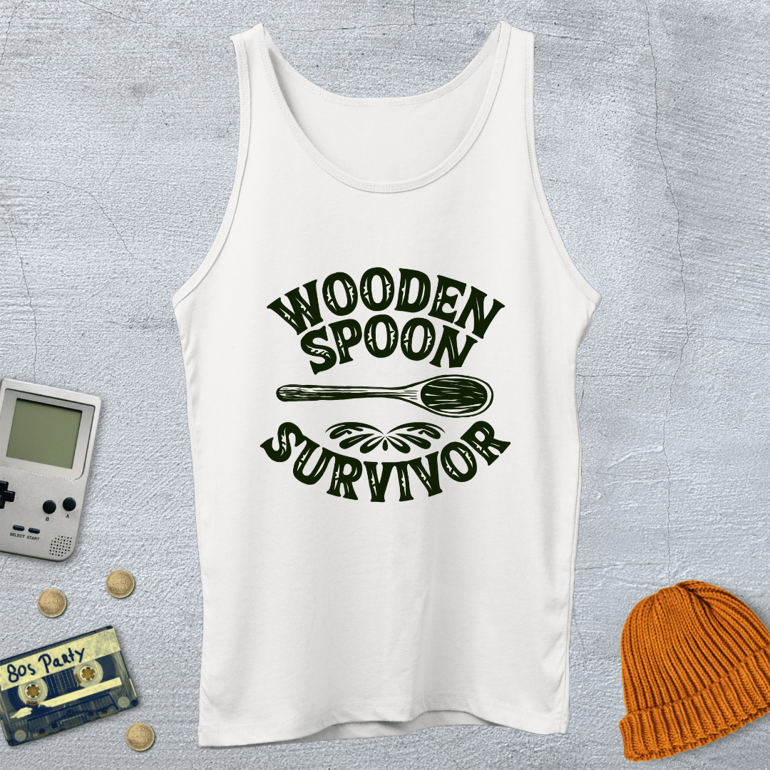Printify Tank Top XS / White Wooden Spoon Survivor - Tank Top