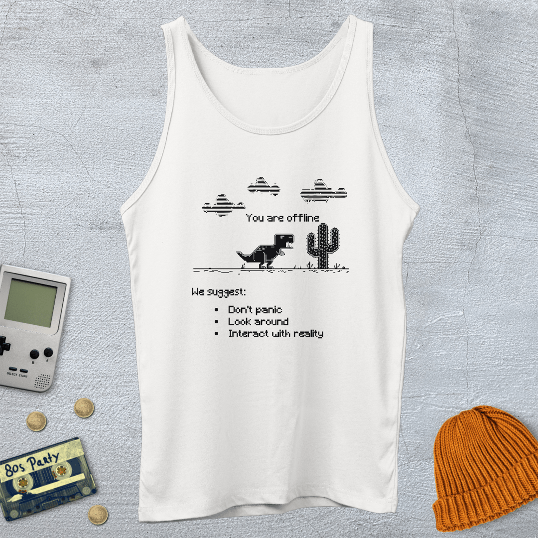 Printify Tank Top XS / White You are offline - Tank Top