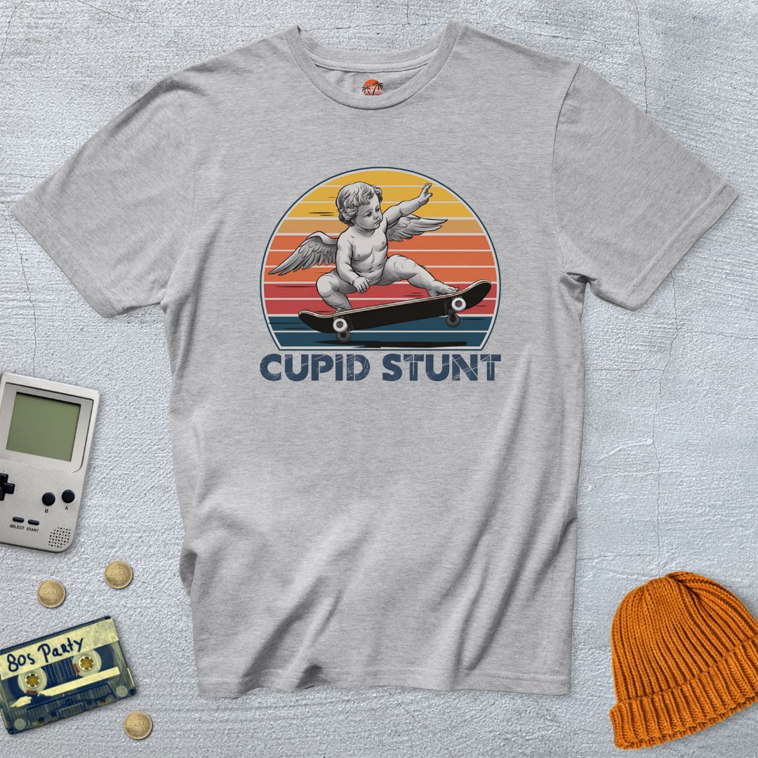 Printify Women's T-shirts Ice Grey / S Cupid Stunt - Shirt