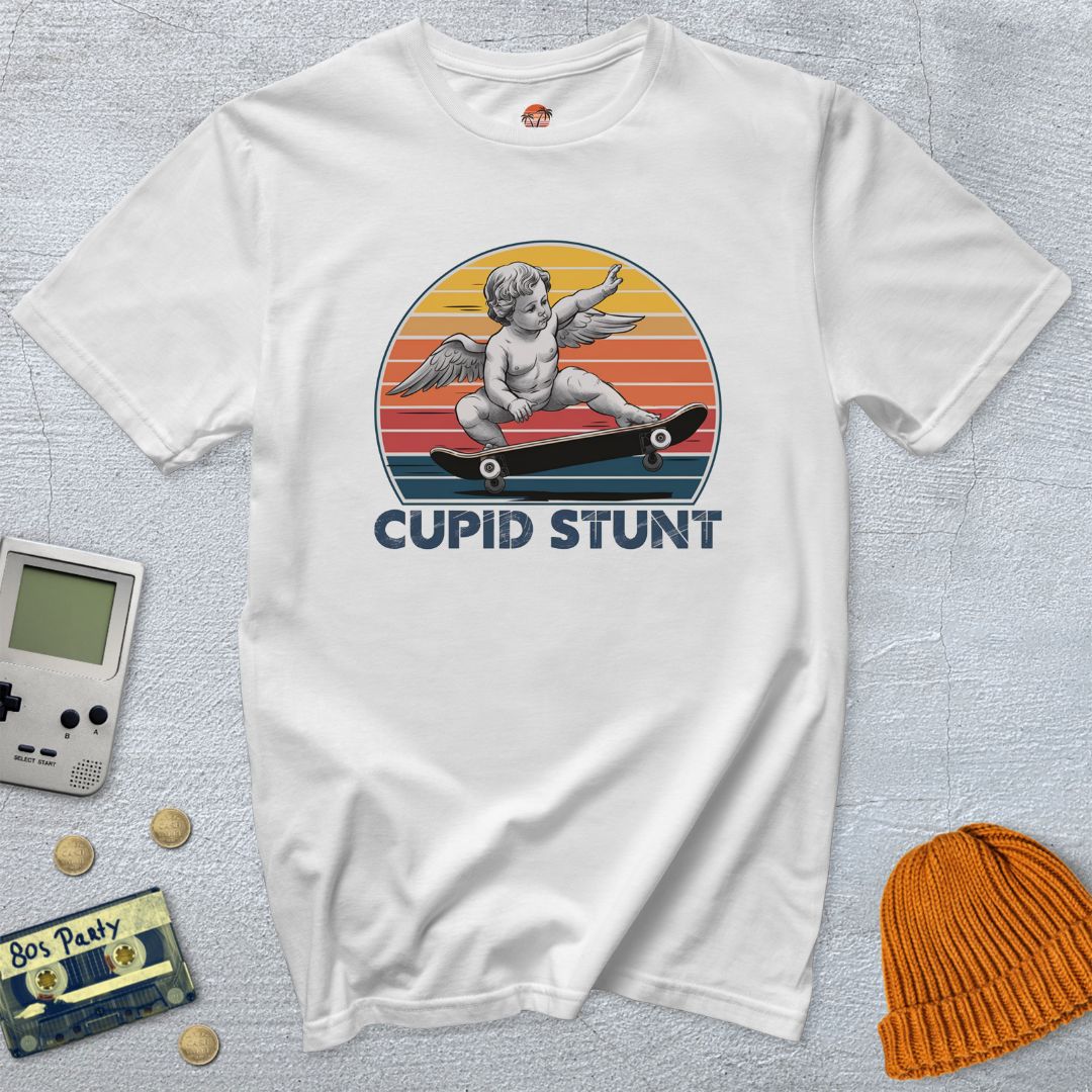 Printify Women's T-shirts White / S Cupid Stunt - Shirt