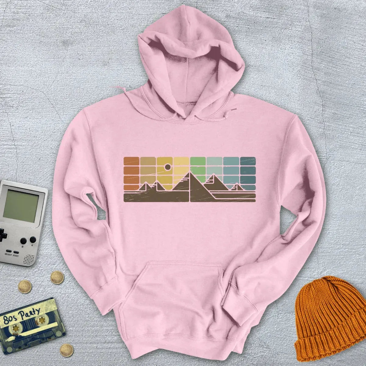 Retro Mountain Horizon - Hoodie