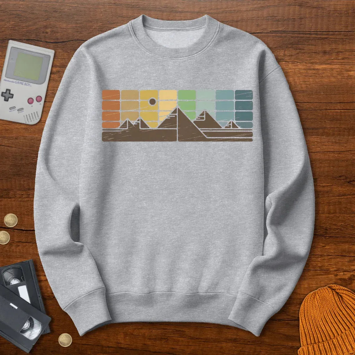 Retro Mountain Horizon - Sweatshirt
